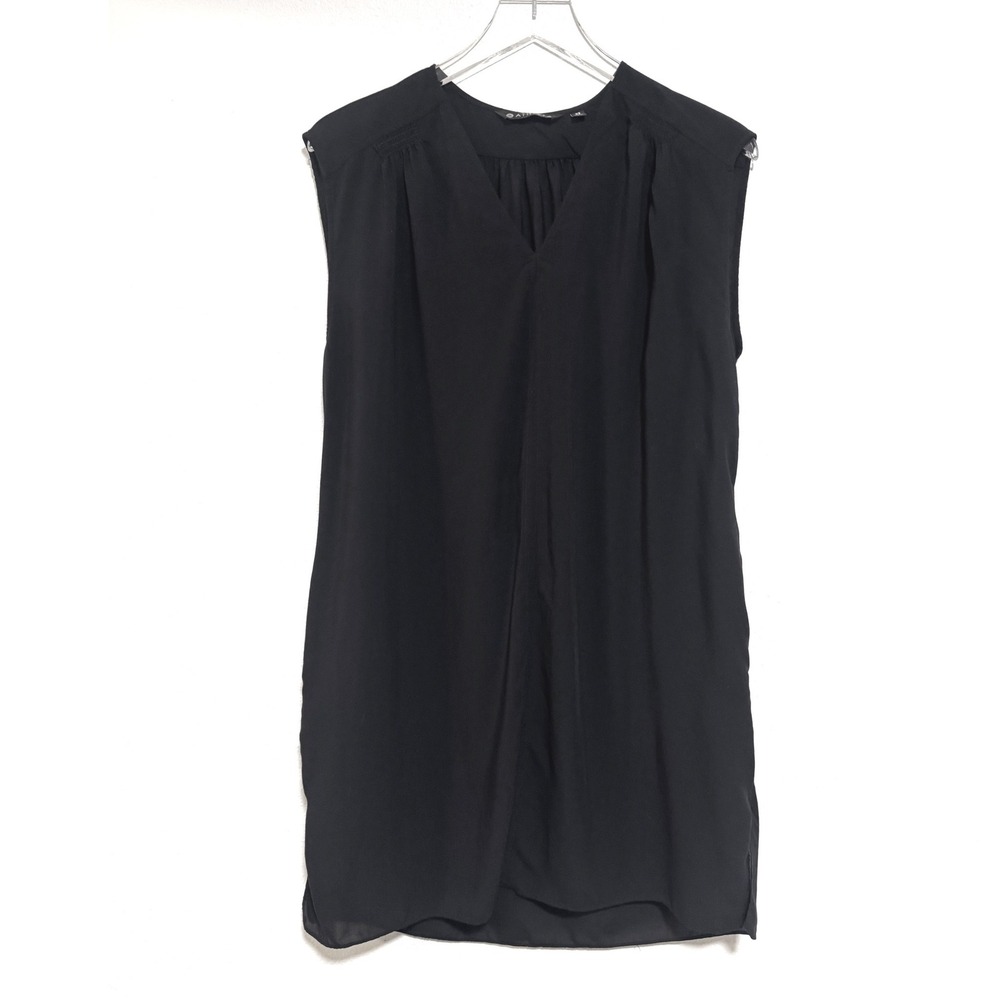 Athleta Black Sleeveless V-Neck Shift Dress Swim Cover-Up